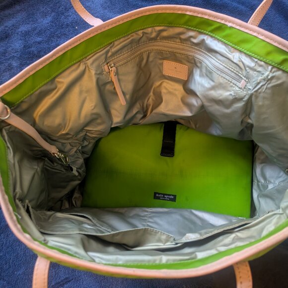 Kate Spade Lime Green Diaper Bag with Changing Pad! - Picture 6 of 7
